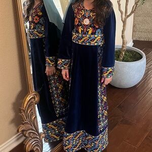 Palestinian girls thobe velvet